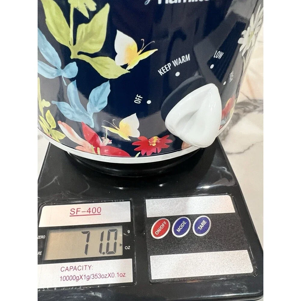 Rare Pioneer Woman 1.5 Quart Slow Cooker Crock Pot - Floral Design - Tested